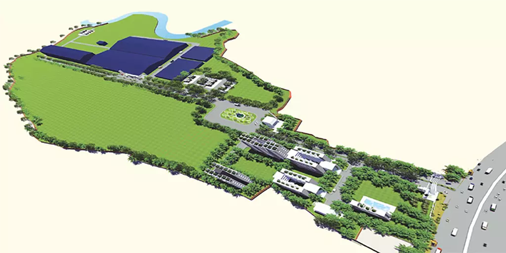 নির্মাণাধীন ফ্যাক্টরির মাস্টার প্ল্যান