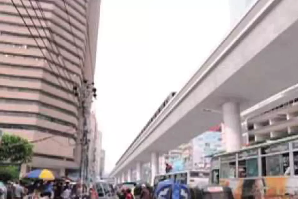 প্রস্তাবিত মেট্রোরেল রুটের একাংশ